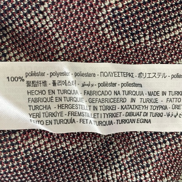 ZARA NWT JACQUARD KNIT FLORAL DRESS NAY BLUE AND RED/PINK SMALL - Picture 9 of 10